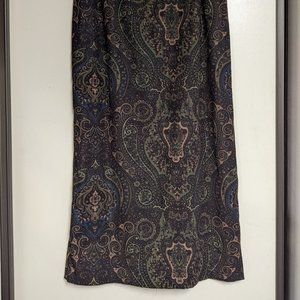 BRIGGS Calf-length straight skirt - Fall Colors - super soft - size 8